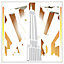 Art deco skyscraper (Picutre Frame) / 20x20" / White