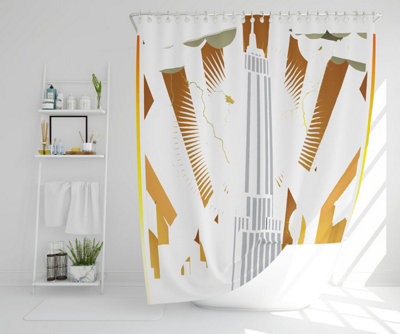 Art Deco Skyscraper (Shower Curtain) / Default Title Price Comparisons | Compare The Build