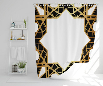 Art Deco Star Border (Shower Curtain) / Default Title Price Comparisons | Compare The Build