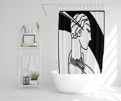 Art Deco Woman (Shower Curtain) / Default Title Price Comparisons | Compare The Build