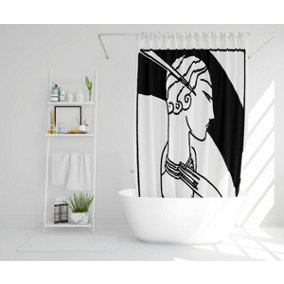 Art Deco Woman (Shower Curtain) / Default Title