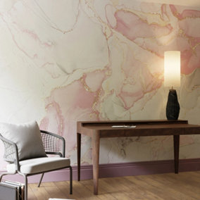 Art For the Home Agate Marble Pink Print To Order Fixed Size Mural