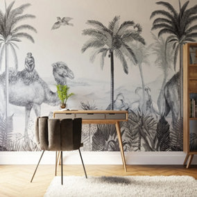 Art For the Home Animal Kingdom Mono Print To Order Fixed Size Mural