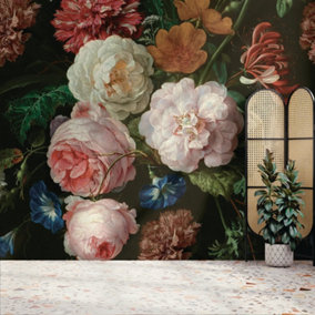 Art For the Home Archive Floral Black Print To Order Fixed Size Mural