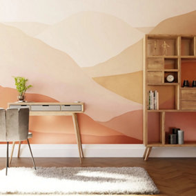 Art For the Home Beyond the Horizon Blush Print To Order Fixed Size Mural