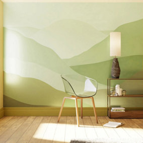 Art For the Home Beyond the Horizon Green Print To Order Fixed Size Mural