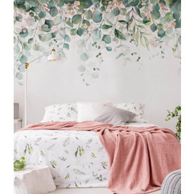 Art for the Home Botanical Cascade Blush Floral Repeatable Fixed Size Wall Mural