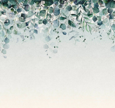 Art For the Home Botanical Cascade Duck Egg Print To Order Fixed Size Mural