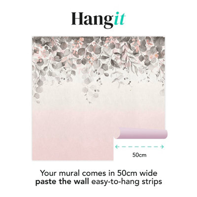Art For the Home Botanical Cascade Mono Print To Order Fixed Size Mural