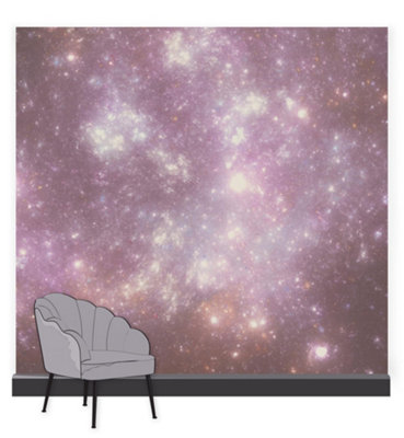Art for the Home Constellation Dream Star Skyline Fixed Size Wall Mural