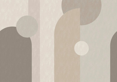 Art For the Home Curve & Arch Geo Neutral  Print To Order Fixed Size Mural