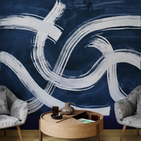 Art For the Home Expression Navy Print To Order Fixed Size Mural