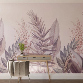 Art For the Home Flora & Fauna Purple Print To Order Fixed Size Mural