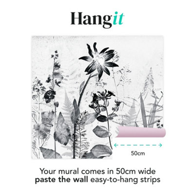 Art For the Home Flower Press Mono Print To Order Fixed Size Mural