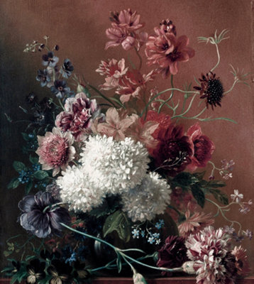 Art For the Home Flower Vase  Mauve Print To Order Fixed Size Mural