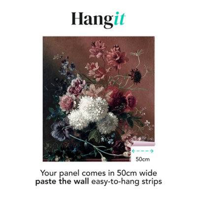 Art For the Home Flower Vase  Mauve Print To Order Fixed Size Mural