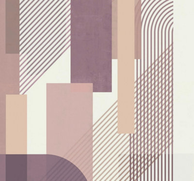 Art For the Home Graphic Mauve Pink Print To Order Fixed Size Mural