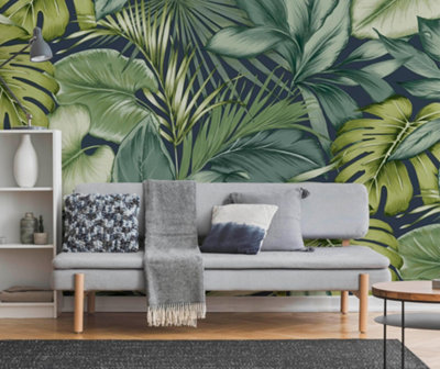 Art for the Home Hawaii Tropical Leaf Fixed Size Wall Mural