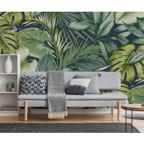 Art for the Home Hawaii Tropical Leaf Fixed Size Wall Mural