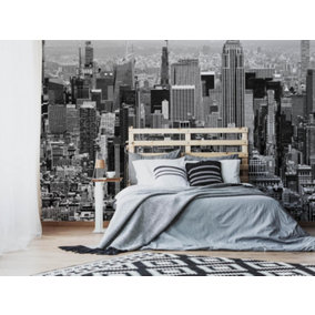 Art for the Home In the City Skyline Fixed Size Wall Mural