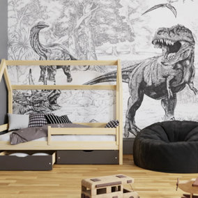 Art For the Home Jurassic Dino Mono Print To Order Fixed Size Mural