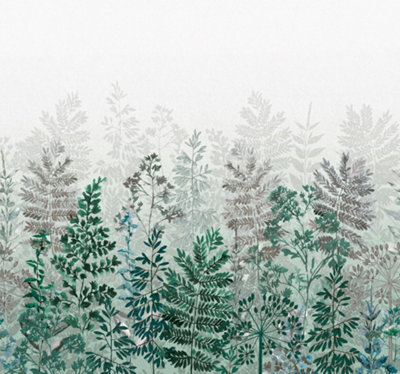 Art For the Home Leaf Silhouette Emerald Print To Order Fixed Size Mural
