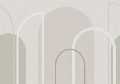 Art For the Home Linear Arch Grey Print To Order Fixed Size Mural