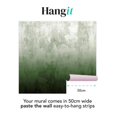 Art For the Home Ombre Green Print To Order Fixed Size Mural