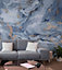 Art for the Home Precious Stone Navy & Gold Repeatable Fixed Size Wall Mural