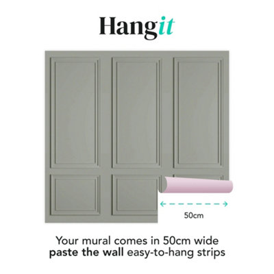 Art For the Home Stately Panel Grey Print To Order Fixed Size Mural