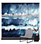 Art for the Home The Horizon Midnight Abstract Fixed Size Wall Mural
