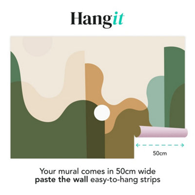 Art For the Home The Wave Green Print To Order Fixed Size Mural