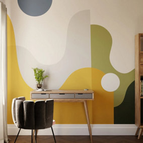 Art For the Home The Wave Yellow Print To Order Fixed Size Mural