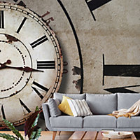 Art for the Home Timekeeper Vintage Clock Fixed Size Wall Mural