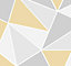Art for the Home Trinity Geometric Yellow Fixed Size Wall Mural