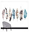 Art for the Home Watercolour Feathers Fixed Size Wall Mural