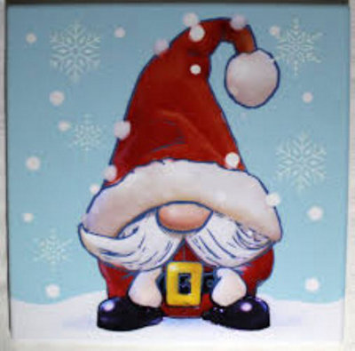 Art of Arora - Father Christmas trivet - Set of 2
