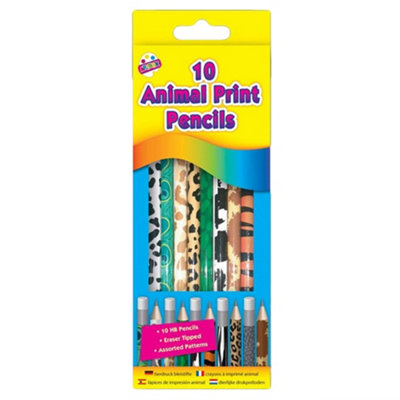 ArtBox Animal Print Pencil (Pack of 10) Multicoloured (One Size)