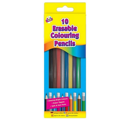 ArtBox Erasable Coloured Pencil (Pack of 10) Multicoloured (One Size)
