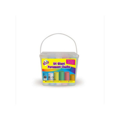 ArtBox Giant Pavement Chalk (Pack of 24) Multicoloured (One Size)
