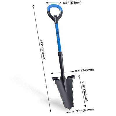 Artemis Root Master Spade - All-in-One Cutting, Chopping, Sawing, and ...