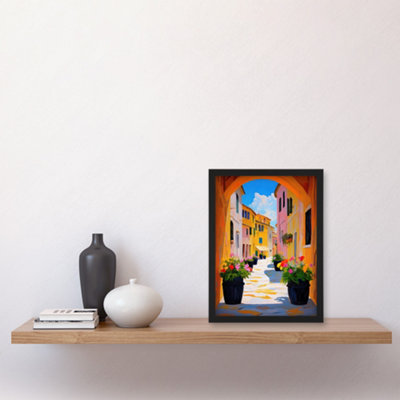 Artery8 Bari Italy Alleyway Vibrant Summer Cityscape Wall Art
