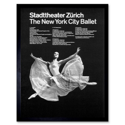 ARTERY8 CULTURAL NEW YORK BALLET ZURICH SWITZERLAND DANCE FRAMED WALL ...