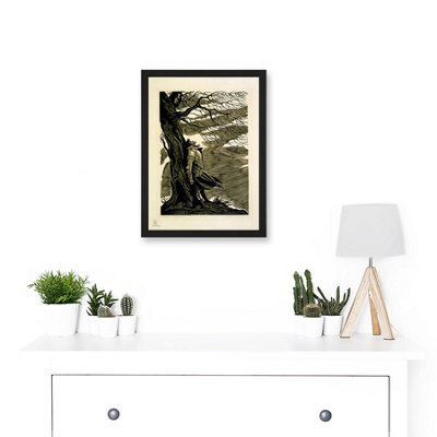 Artery8 Heathcliff Wuthering Heights Bronte Black White Drawing Wall ...
