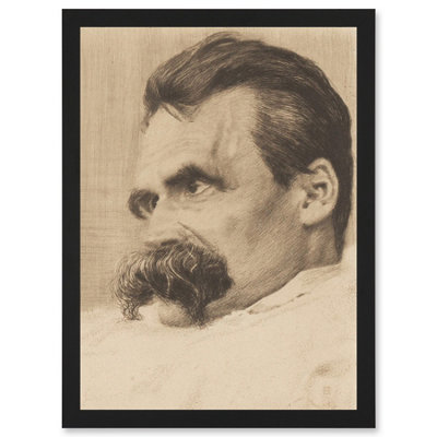 Artery8 Olde Portrait Philosopher Friedrich Nietzsche Drawing Wall Art ...