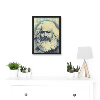 Artery8 Painting Political Karl Marx Banknote Design Communism Wall Art ...