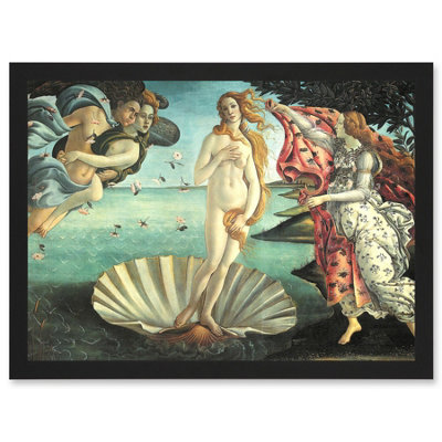 Artery8 Painting Sea Shell Goddess Birth Of Venus Botticelli Wall Art ...