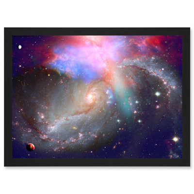 Artery8 Spiral Galaxy Deep Space Stars Nebula Cosmos Wall Art Print ...