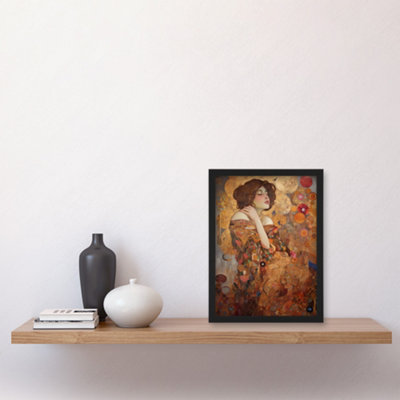 Artery8 The Dreamers Gustav Klimt Inspired Portrait Of A Woman Wall Art ...