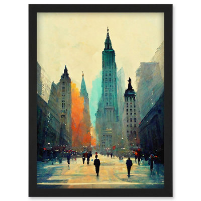 Artery8 Twilight Wall Street New York City NYC Skyline Wall Art Print ...